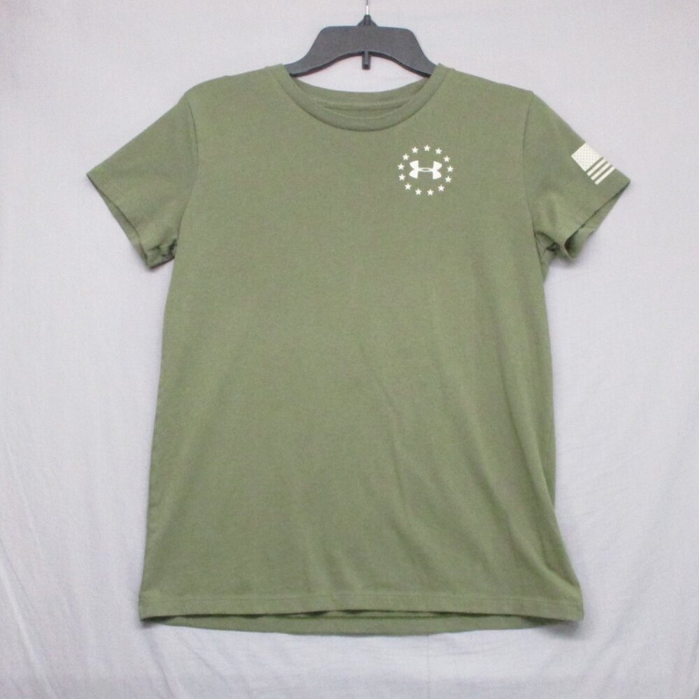 Under Armour Patriotic Graphic Print T-Shirt Green Men Size | S